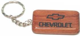 Rectangular Wood Key Chain
