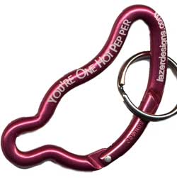 Bison&reg; Chili Pepper Carabiners