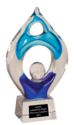 10 1/4" Winner Art Glass Award