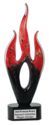 16 1/4" Flame Art Glass Award