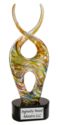 14 1/2" Color Twist Art Glass 