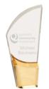 9 1/2" Gold Lunar Acrylic Award 