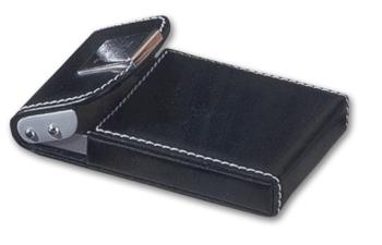 Black Leatherette Business Card Holder