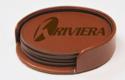 Leather Coaster Set