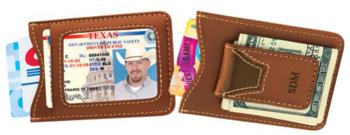 Leather Wallet and Money Clip