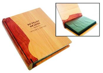 Combo Maple and Rosewood Photo Album or Scrapbooks