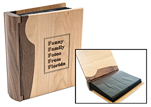 Combo Walnut and Maple Photo Album or Scrapbooks