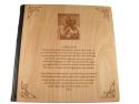 custom wood engraved photo album