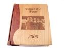 custom wood engraved photo album
