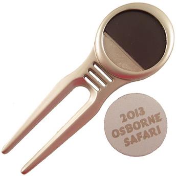 Brushed Silver Divot Tool & Ball Marker