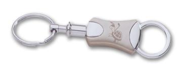 Two Tone SIlver Valet Key Chain