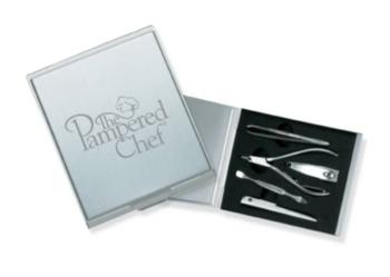Brushed Silver Manicure Set