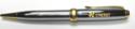 Chrome Twist Action Pencil with Gold Appointments