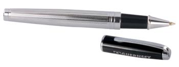 Black & Chrome Rollerball Pen