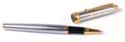 Chrome Rollerball Pen with Gold Appointments