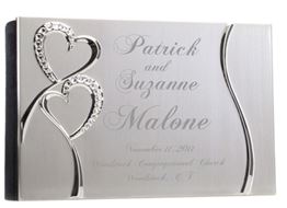 4 x 6 Silver Hearts Wedding Photo Album