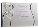 4 x 6 Silver Hearts Wedding Photo Album