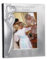 5 x 7 Silver Hearts Wedding Photo Album 