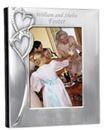 5 x 7 Silver Hearts Wedding Photo Album 