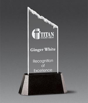 Frosted Slope Acrylic Award