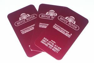 Custom Aluminum Business Cards