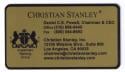 metal business card in gold