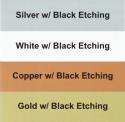 metal business card color options