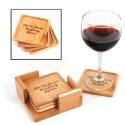 Maple Coaster Set with Caddy