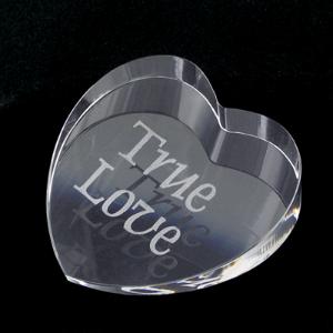 Heart Crystal Paperweight