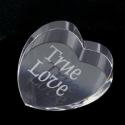 Heart Crystal Paperweight