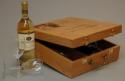Wine Bottle Presentation Box with Three Partitions