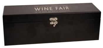 Black Finish Wine Bottle Presentation Box with Tools
