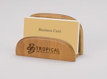 Bamboo Business Card Holder