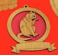 Cleaning Cat Ornament