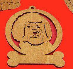 Bichon Frise Dog Ornament Frame