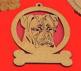 Bull Dog Uncropped Dog Ornament