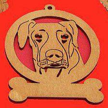 Doberman Uncropped Dog Ornament