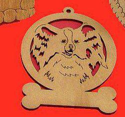 Papillon Dog Ornament