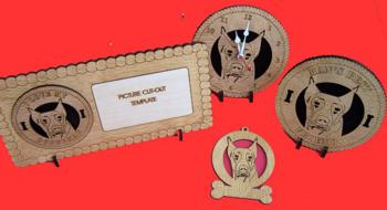 Doberman Desktop Clock