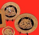 American Eskimo Dog Desktop Clock