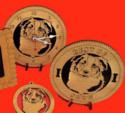 Border Collie Dog Desktop Clock