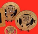 Bull Mastiff Dog Desktop Clock