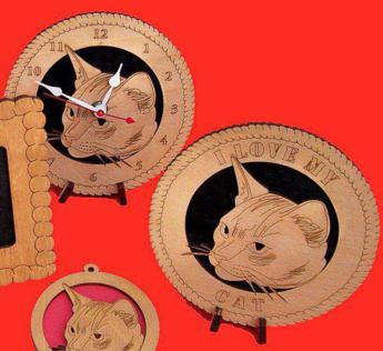 Cat Desktop Clock