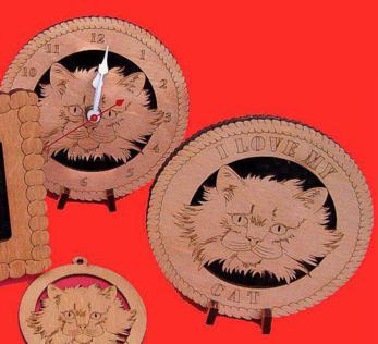 Cat Desktop Clock