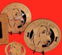 Great Dane Uncroped Dog Desktop Clock