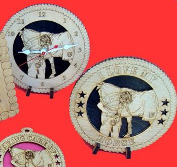 Farrier Horse Desktop Clock