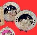 Fox Hunt Horse Desktop Clock