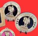 Female With Horse Desktop Clock