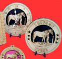 Grooming Horse Desktop Clock