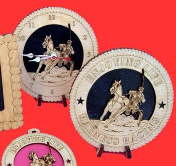 Harness Racing Horse Desktop Clock